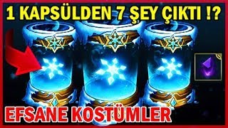 TEK KAPSÜLDEN 7 TANE ŞEY !? | YENİ KARTOPU KAPSÜLLERİ EFSANE KOSTÜMLER VERİYOR | LoL