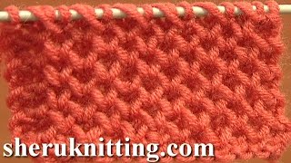 Honeycomb Knitting Stitch How to Tutorial 4 니트 만드는 법