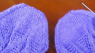 Как вязать мысок носка  Вариант 2