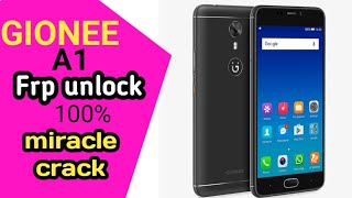 Gionee a1 frp unlock | frp reset by miracle | 100% pradip electronics