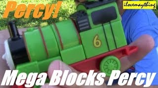 Unboxing Mega Bloks Percy the Green Mail Engine! Thomas and Friends
