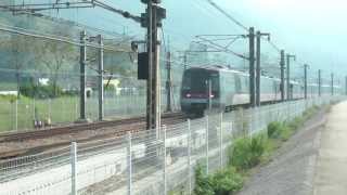 [HD] The MTR Tung Chung Line Rotem Train and Airport Express Adtranz-CAF Train at Sunny Bay Station