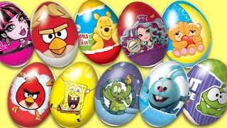 Открываем сюрпризы 20 шоколадных яиц