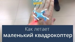 Самый маленький в мире квадрокоптер CX10/ Видео полета
