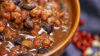 三豆薏米粥 Three Beans Congee with Barley Rice,簡單的Chinese food recipes