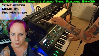 Moog Little Phatty Audio Thru Roland SH-09 Sci-Fi  FX Synthesizer Rik Marston Synth