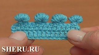 Пико объёмное - горошина для ирландского кружева. Красивая обвязка Урок 42 часть 11