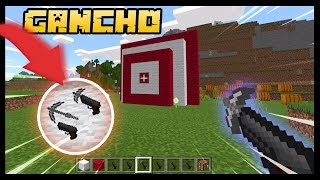 MINECRAFT PE - O INCRÍVEL GANCHO PARA ESCALADA (ADDON)