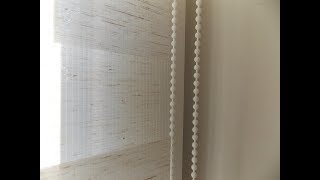 Как укоротить цепочку у рулонных жалюзи