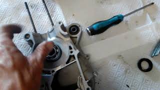 Yamaha pw50 complete engine tear down and rebuild how to part 5