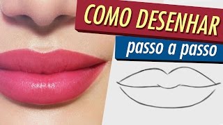 Como desenhar BOCA REALISTA | Passo a passo #44