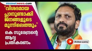 K Surendran response after party declaring him as Kerala BJP president