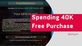 Spending 40k Diamonds on Free Purchase - Legacy Of Discord