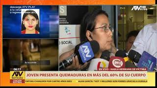 Joven fue quemada dentro de un bus en Miraflores