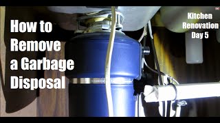 How to remove a Garbage Disposal and Under-sink plumbing - Day 5 | DIY Distress