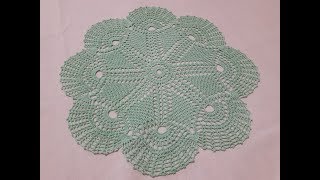 Салфетка. Салфетка крючком. Крючок для начинающих. Вязание крючком 2019.