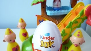Bumba en zijn vriendjes openen Joy Kinder surprise egg. Bumba verhaaltje