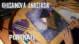 Watercolor Portrait | Портрет акварельными карандашами