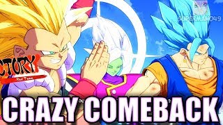 GOTENKS INSANE COMEBACK FOR TEAM FUSION! - Dragon Ball FighterZ: "Vegito" & "Fused Zamasu" Gameplay
