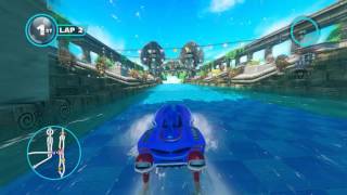 Race on a boat with Sonic the Hedgehog Super НА КАТЕРАХ С СОНИКОМ СУПЕР ЁЖИКОМ #2