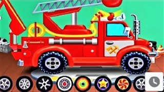 ПОЖАРНАЯ МАШИНА? - мойка и ремонт. Мультик игра для детей