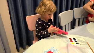 Детские поделки из цветного соленого теста. Лепка для детей 2, 3 и 4 лет.