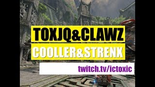 toxjq&clawz vs cooller&strenx Quake Champions (mouse cam)