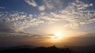 TimeLapse Atardecer Mirador Pico Las Nieves en Gran Canaria