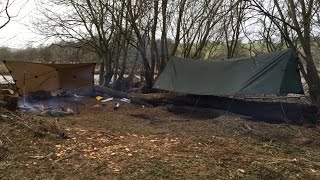 WILD CAMPING 2 NIGHTS IN STORM JONAS