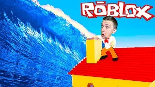 Симулятор ВЫЖИВАНИЯ на ОСТРОВЕ с ЦУНАМИ в ROBLOX Игровой летсплей от папы FFGTV мульт героя роблокс