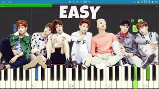 BTS (방탄소년단) 'DNA' EASY Piano Tutorial - How To Play DNA