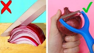 Trying 22 SIMPLE KITCHEN LIFE HACKS by 5 Minute Crafts