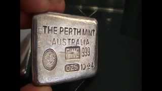 Perth Mint Silver 10oz Bars New and Old