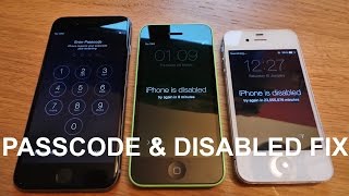 How to remove/reset any disabled or Password locked iPhones 6S & 6/Plus/SE/5s/5c/5/4s/4/iPad or iPod