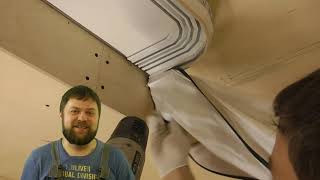 Скрытый карниз для штор ПК5 с радиусными углами (внутренний и внешний)