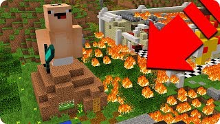 BEBÉ NOOB SE VUELVE GIGANTE Y DESTRUYE EL MUNDO DE MINECRAFT ?