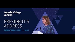 President's Address by Professor Alice P. Gast