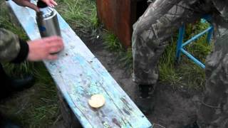Опыты в тундре с жидким азотом -2.