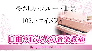 102.トロイメライ　自由が丘大人の音楽教室（自由が丘のフルート教室）　大人のフルートレッスン参考動画です。　フルート演奏・佐藤結香