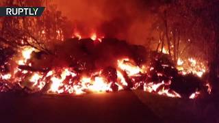 RAW: Armageddon-like scenes as lava continues to flow from Kilauea volcano