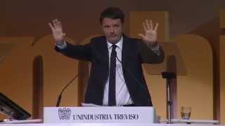 Renzi all'Assemblea Generale  di Unindustria Treviso