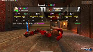 Quake 3 Excessive Plus: qlinsta green vs lebowski(pov)