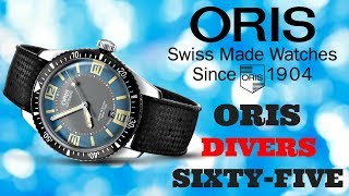 (4K) ORIS DIVERS SIXTY-FIVE MEN'S WATCH REVIEW MODEL: 733-7707-4065
