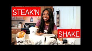 10,000 Calorie Steak & Shake Menu Challenge, Girl Vs. Food