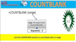 Excel How to Use CountBlank formula