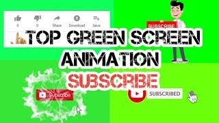 Animated Subscribe Button & Like Button Green Screen  (Free Download)