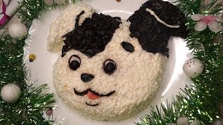 Салат, притягивающий удачу в год Собаки.   Вкус потрясает!