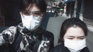 (중국 상황) 길거리에 사람들이 나오기 시작했다. 우한 폐렴에 대한 광저우 현지 반응. 마스크 안 쓴사람이 기침하며 돌아다닌다