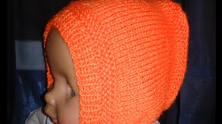 ВЯЗАНИЕ СПИЦАМИ!Простой способ связать ЧЕПЧИК для новорожденного!KNITTING BY SPOKES