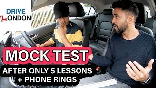 Learner Driver Does a Mock Driving Test after 5 Lessons - UK Practical Driving Test